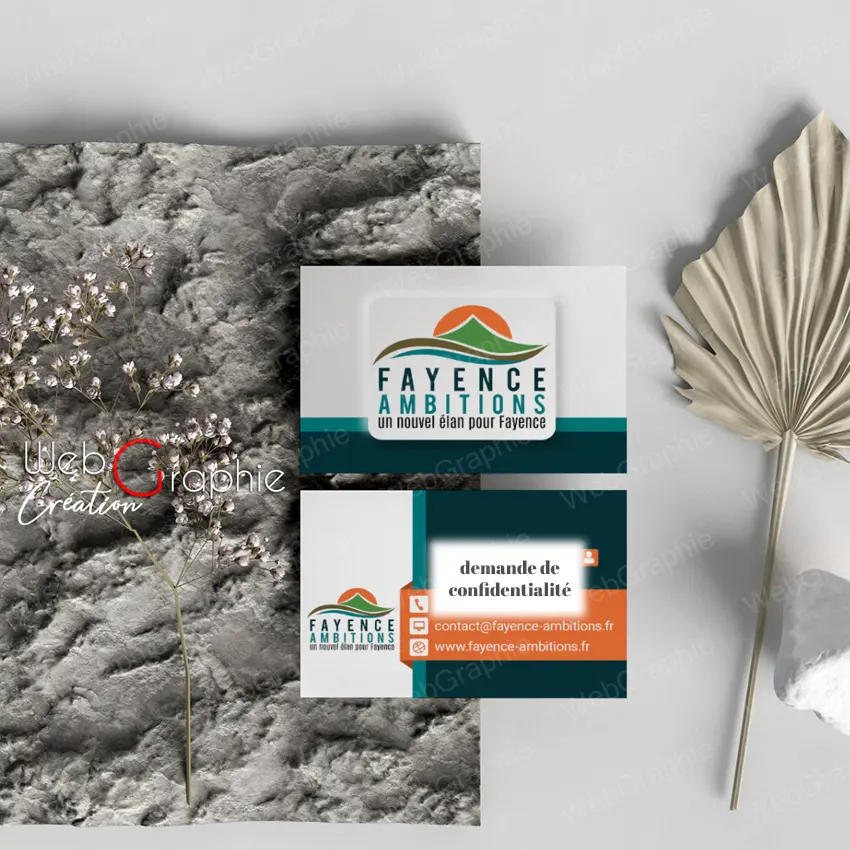 Création de cartes de visite par WebGraphie