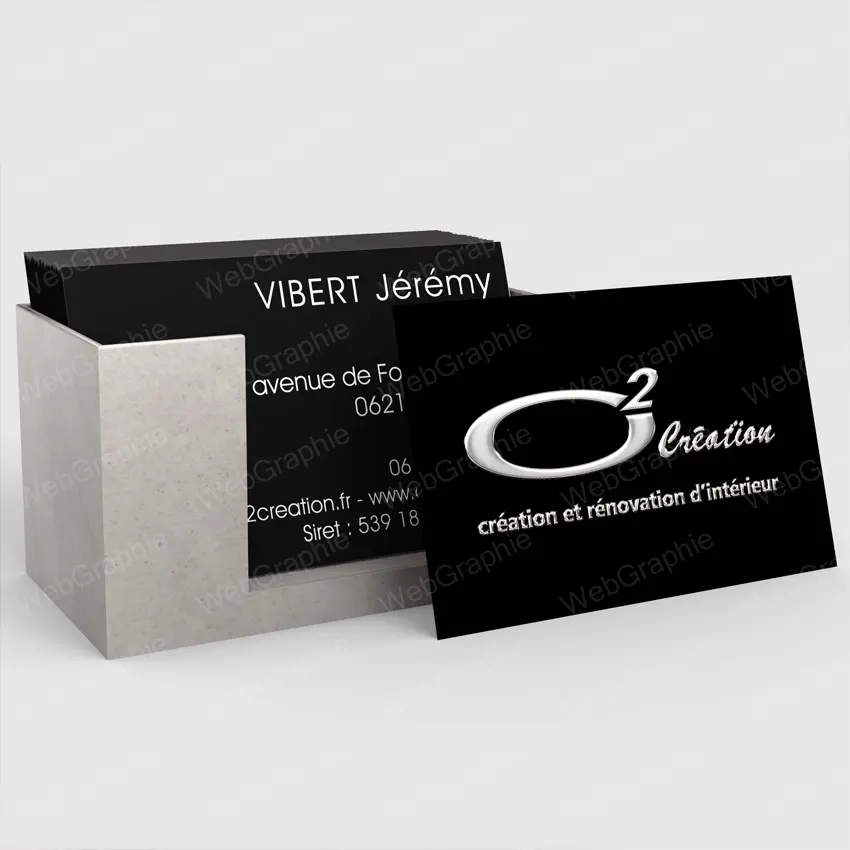 Création de cartes de visite par WebGraphie