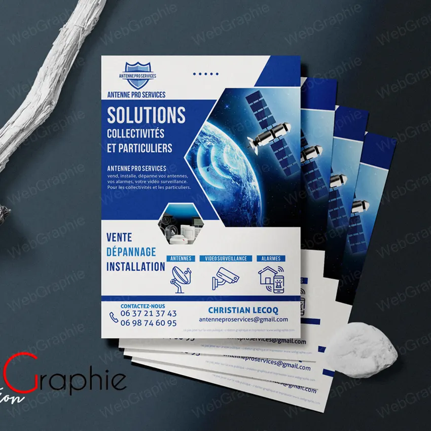 Création de flyers par WebGraphie