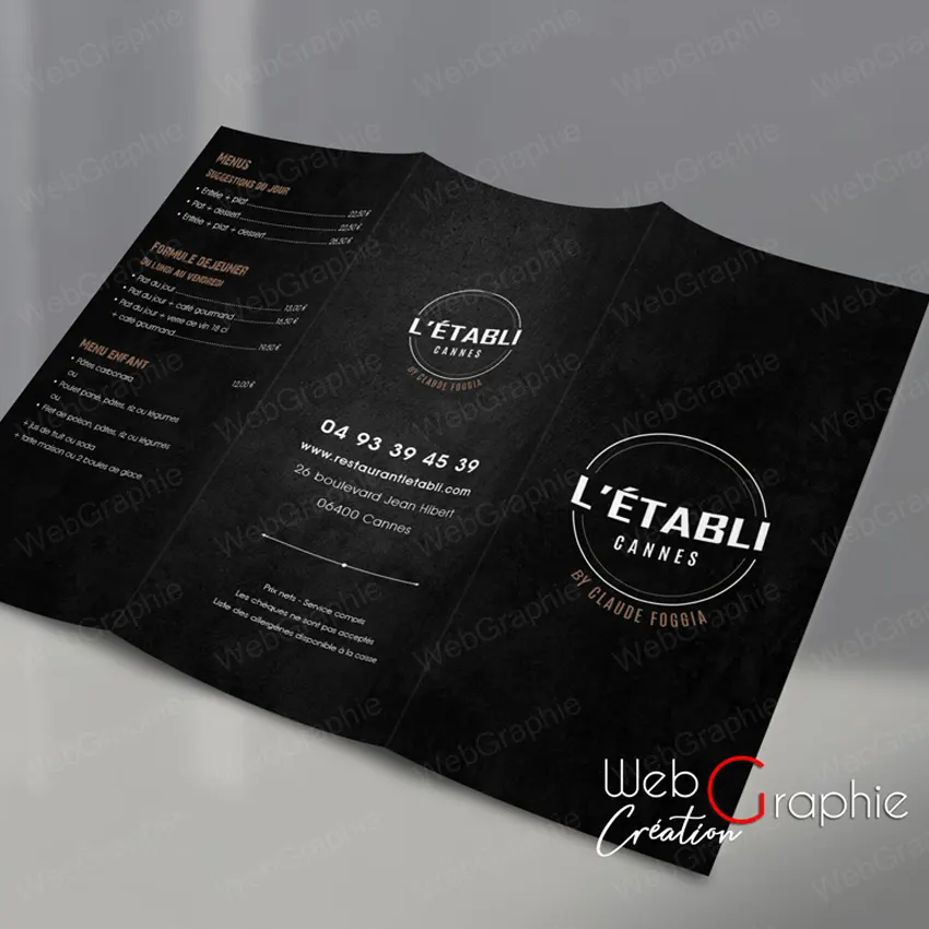 Création de menu par WebGraphie