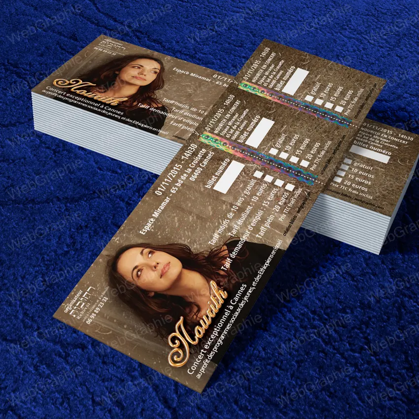 Création de tickets sécurisés par WebGraphie